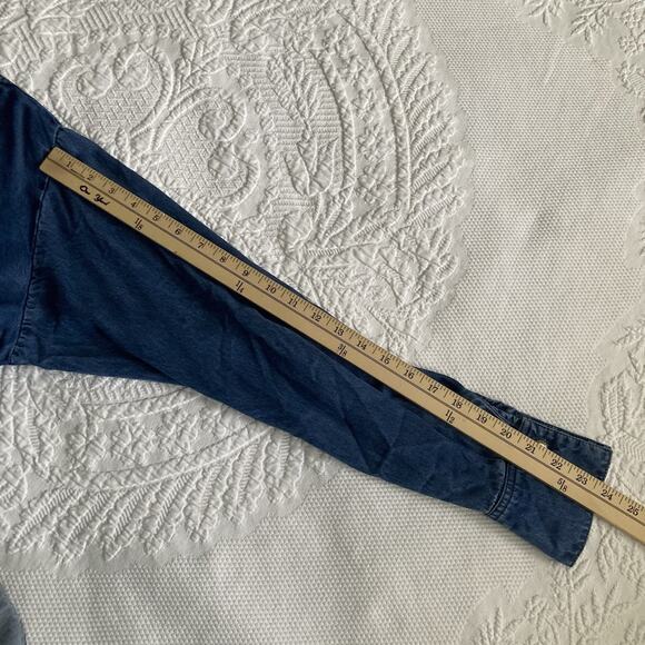 Double D Ranchwear Women's Western Denim Long Sleeve Shirt Button up Size Small - Picture 8 of 13